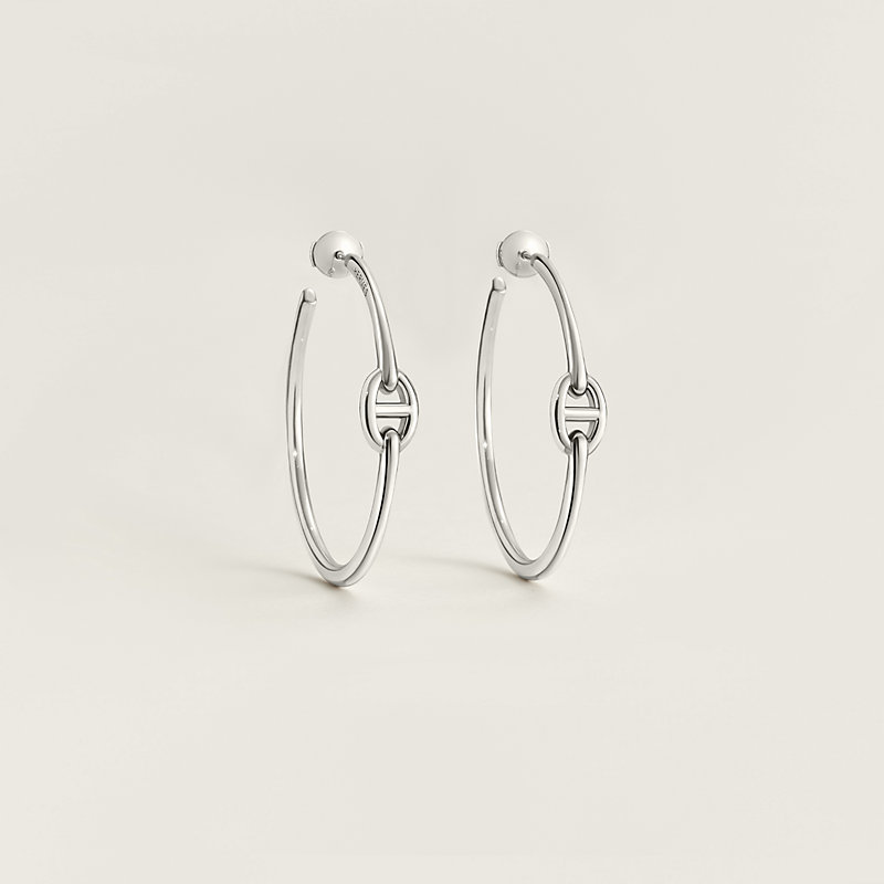【HERMES】Chaine d'Ancre earrings, large model Chaine d'Ancre Enchainee earrings, large model | Hermès UK